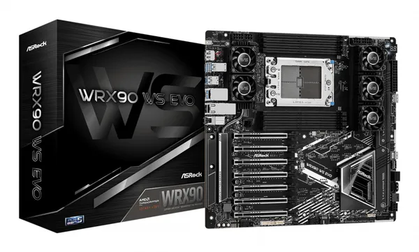 ASRock WRX90 WS EVO, 1xSKT LGA4844, AMD Threadripper PRO WRX90 WS EVO