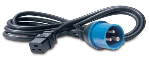 APC C19/IEC309 2.5m Negro 2,5 m C19 acoplador AP9876