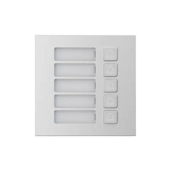 BCS BCS-PAN-P5-N Módulo Doble con Cinco Botones BCS-PAN-P5-N
