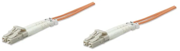 Intellinet 5.0m LC M/M cable de fibra optica 5 m OM1 Naranja 471237