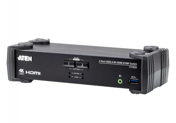 ATEN CS1822-AT-G interruptor KVM Negro CS1822-AT-G