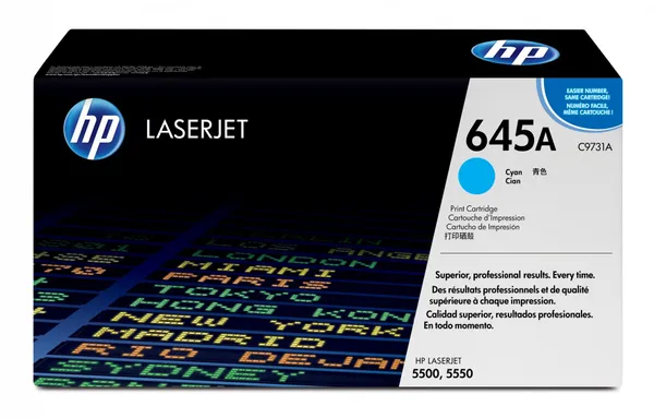 HP Cartucho de tóner original LaserJet 645A cian C9731A