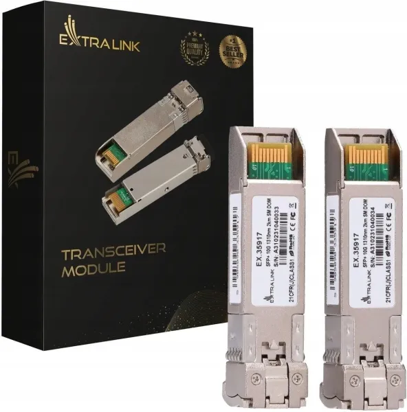 Extralink SFP+ 10G 2-pack | Módulo SFP+ | 10Gbps, LC/UPC EX.35917