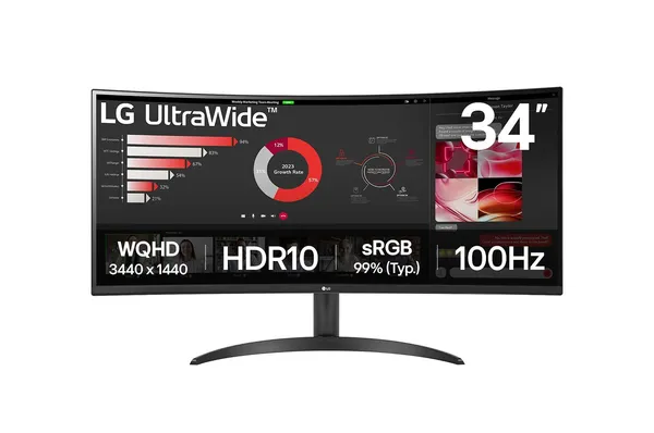 LG 34WR50QK-B pantalla para PC 86,4 cm (34") 3440 x 1440 34WR50QK-B