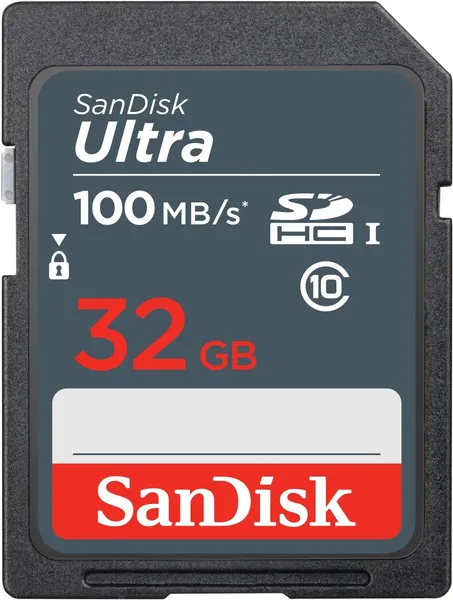 SanDisk Ultra 32GB SDHC Mem Card 100MB/s UHS-I SDSDUNR-032G-GN3IN