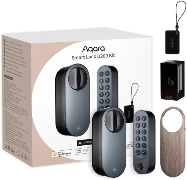 Aqara EL-D02D Kit de Cerradura Inteligente U200 Negra EL-D02D