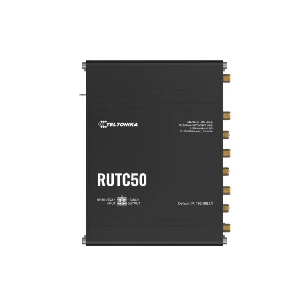 Router Teltonika RUTC50200000 5G con Wi-Fi 6 de doble RUTC50200000