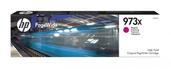 HP Cartucho magenta original PageWide 973X de alto rendimiento F6T82AE