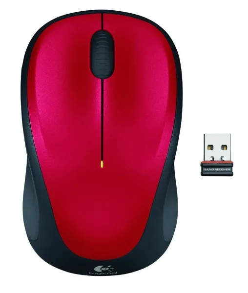 Logitech 910-002496 M235 Ratón Inalámbrico Rojo 910-002496