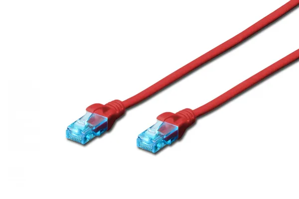 Patchcord DIGITUS UTP kat. 5e 1m PVC DK-1512-010/R