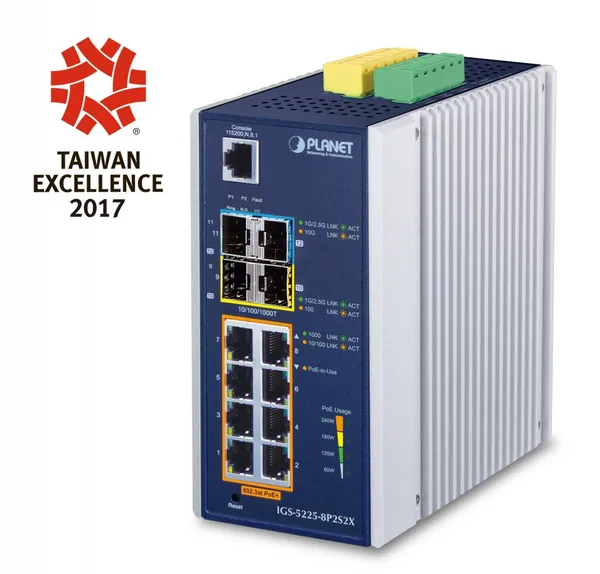 PLANET IGS-5225-8P2S2X switch Gestionado L3 Gigabit IGS-5225-8P2S2X