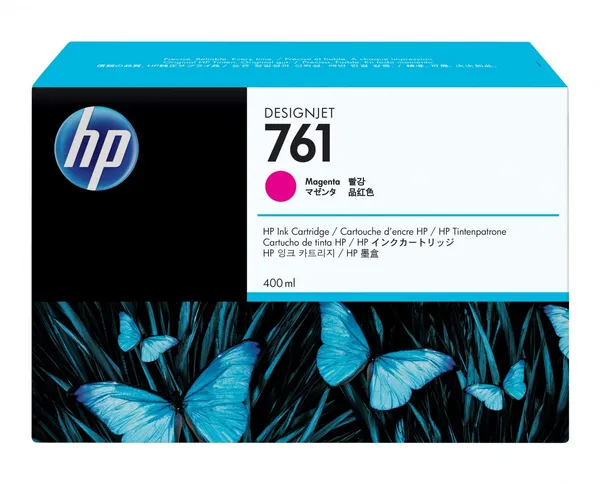 HP Cartucho de tinta DesignJet 761 magenta de 400 ml CM993A
