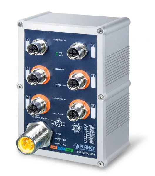 PLANET IP67-rated Industrial L2+ Gestionado L2+ Ninguno IGS-5227X-4P2T