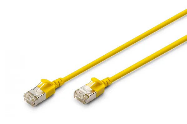 Cable de parcheo slim RJ45-RJ45, Cat. 6A, F/FTP, AWG DK-1632-A-010S-Y