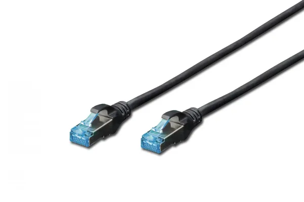 Digitus DK-1532-010/BL cable de red Negro 1 m Cat5e DK-1532-010/BL