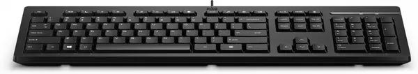 Teclado con cable HP 125 - receptor USB - negro, BULK 12 266C9A6#ABB