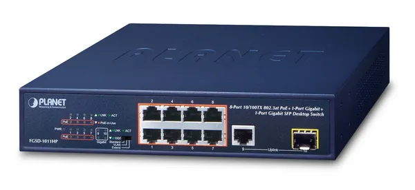 PLANET FGSD-1011HP switch No administrado Gigabit Ethernet FGSD-1011HP