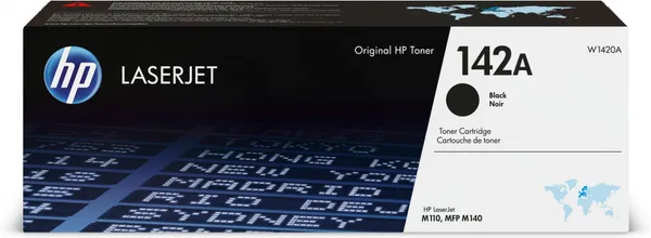 HP 142A Black Original LaserJet Toner Cartridge cartucho de W1420A