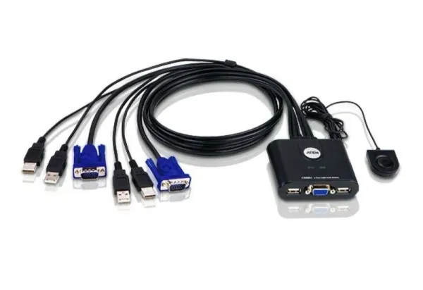 ATEN CS22U-AT interruptor KVM Negro CS22U-AT