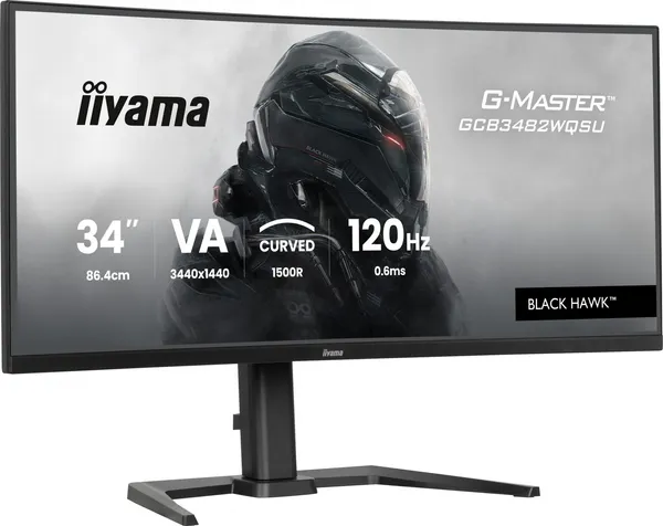 iiyama GCB3482WQSU-B1 34" VA 3440x1440 500cd/m2 0,6ms GCB3482WQSU-B1