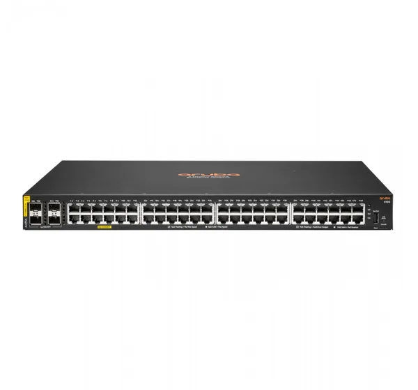 HPE Aruba 6100 Managed 48G 4SFP+ PoE+ 370W Switch JL675A