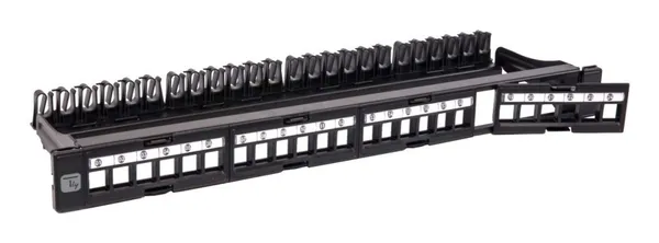 Techly I-KS PP-24-DEN Panel de parcheo UTP Keystone de I-KS PP-24-DEN