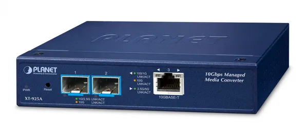 Planet XT-925A Interruptor de Fibra Óptica Metálico SFP+ de XT-925A