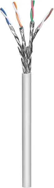 Intellinet 704922 cable de red Gris 100 m Cat7 S/FTP (S-STP) 704922
