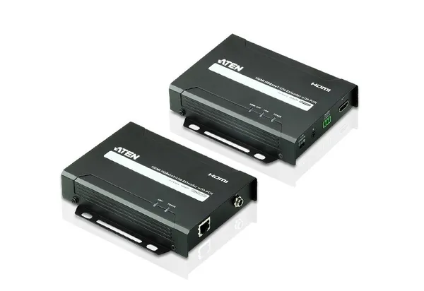 ATEN VE802 Transmisor y receptor de señales AV Negro VE802-AT-G