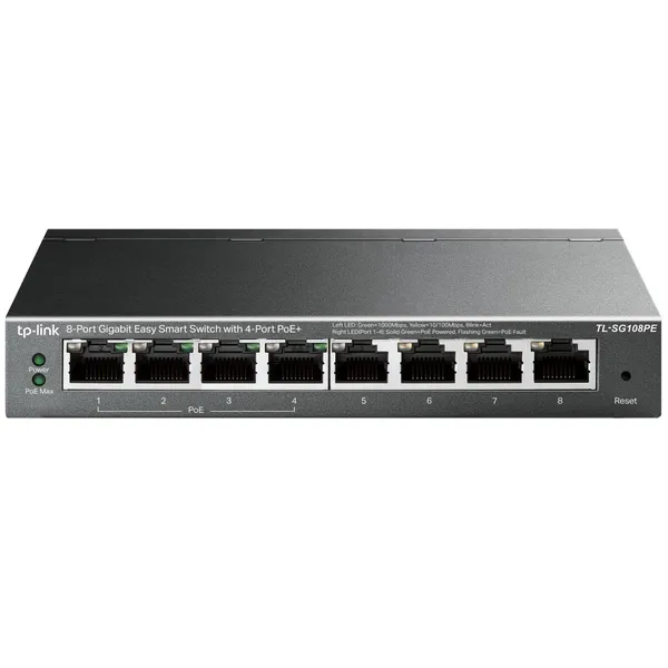 TP-Link TL-SG108PE Gestionado L2 Gigabit Ethernet TL-SG108PE