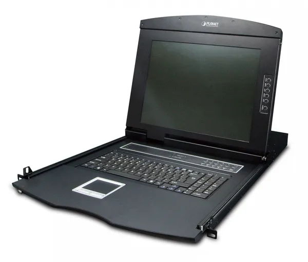 PLANET 17" 16-Port Combo VGA LCD interruptor KVM Montaje IKVM-210-16M