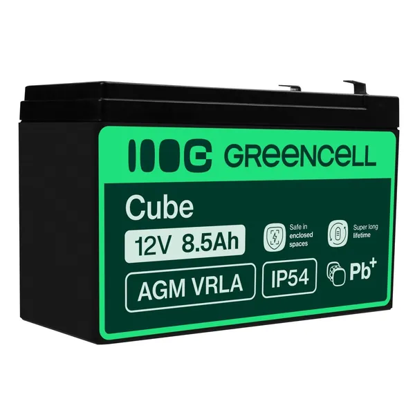 Green Cell AGM Battery 12V 8.5Ah - Battery - Mignon (AA) AGM47