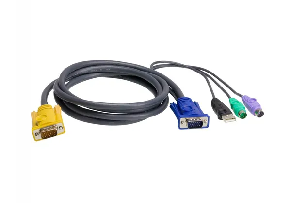 ATEN Cable KVM PS/2-USB de 3 m - 3 m - PS/2 - PS/2 - VGA - 2L-5303UP