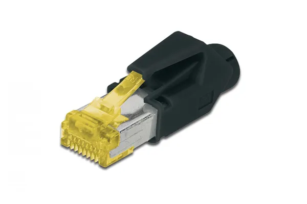 Digitus A-MO6A 8/8 HRS conector RJ-45 Negro, Amarillo A-MO6A 8/8 HRS