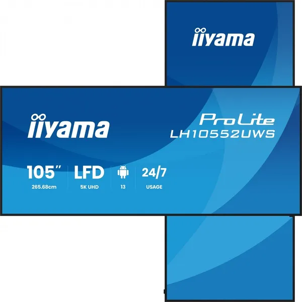iiyama LH10552UWS-B1AG Pantalla de señalización LH10552UWS-B1AG
