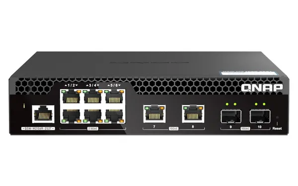 QNAP QSW-M2106R-2S2T switch Gestionado L2 10G Ethernet QSW-M2106R-2S2T