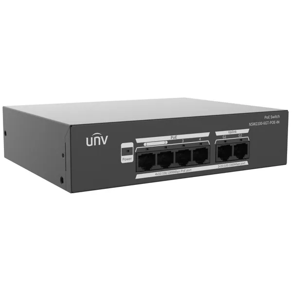Uniview NSW2100-6GT-POE-IN Interruptor de Red PoE NSW2100-6GT-POE-IN