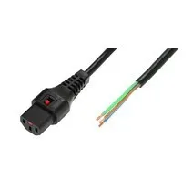 Cable de alimentación OPEN/IEC C13 hembra recto de 1m IEC-PC1106