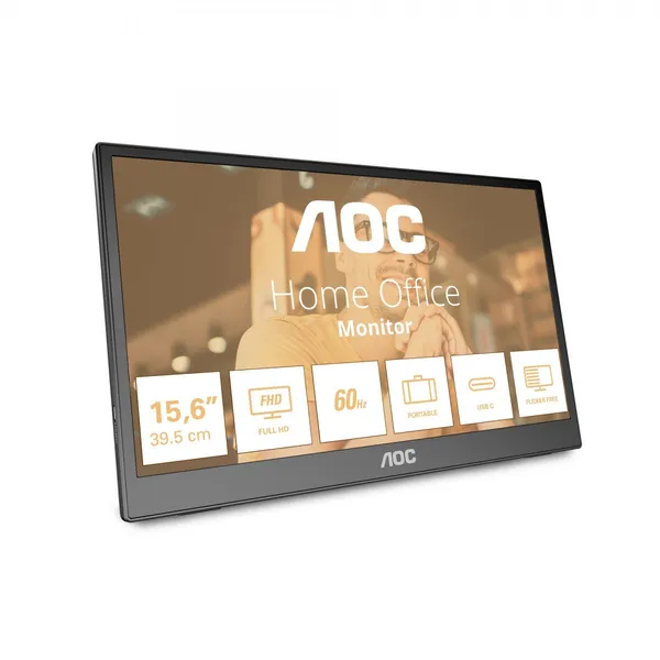 AOC 16T3EA monitor o TV portátil Negro 39,6 cm (15.6") 1920 x 16T3EA