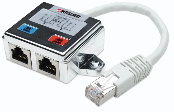 Intellinet 504195 cambiador de género para cable 2 x RJ45 504195