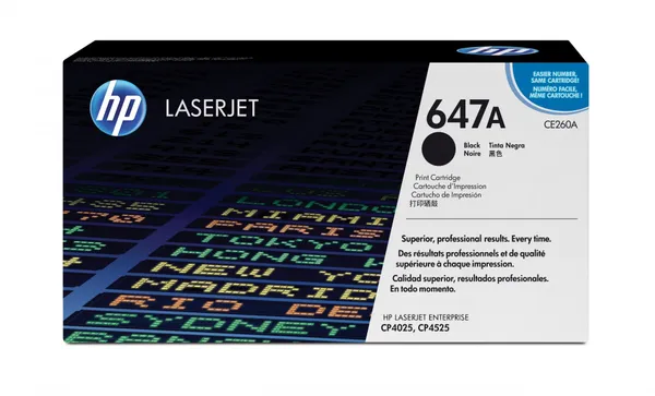 HP Cartucho de tóner original LaserJet 647A negro CE260A