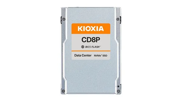 Kioxia SSD CD8P-R 15.36TB U.2 (15mm) NVMe Gen5 SIE Read KCD8XPUG15T3