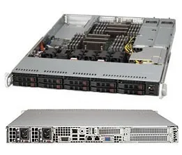 Supermicro 116AC2-R706WB Estante Negro 750 W CSE-116AC2-R706WB