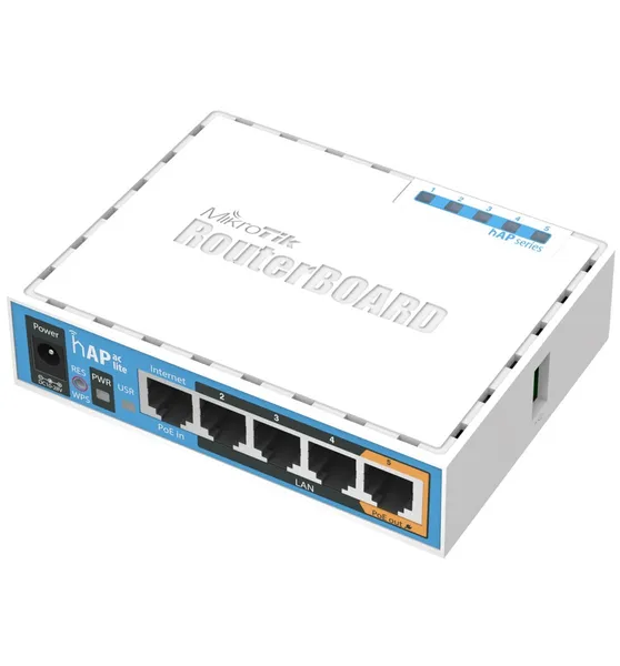Mikrotik HAP ac lite 500 Mbit/s Blanco Energía sobre RB952UI-5AC2ND