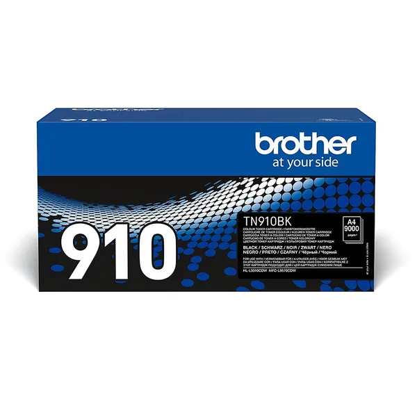 Brother TN-910BK cartucho de tóner 1 pieza(s) Original Negro TN910BK