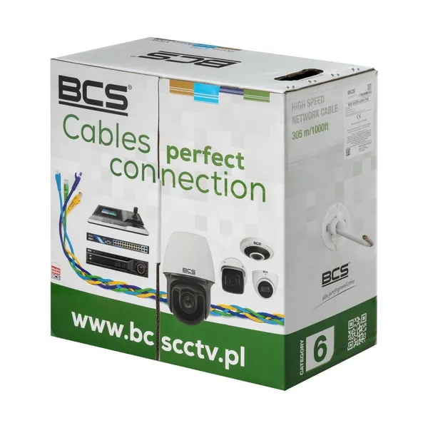 BCS BCS-U/UTP-CAT6-PVC Cable de instalación CAT6 BCS-U/UTP-CAT6-PVC