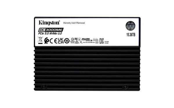 Kingston Technology 15.36TB DC3000ME U.2 PCIe 5.0 NVMe SEDC3000ME/15T3