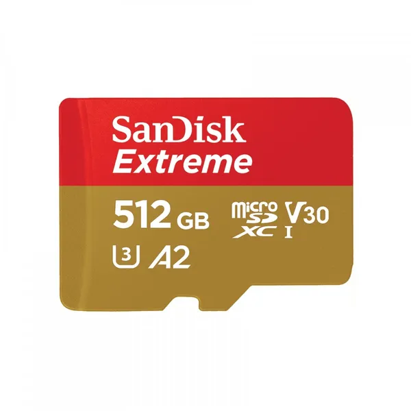 SanDisk Extreme 512 GB MicroSDHC UHS-I Clase 10 SDSQXAV-512G-GN6MA