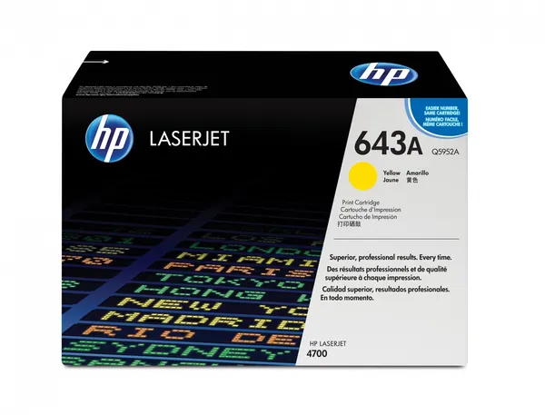 HP Cartucho de tóner original LaserJet 643A amarillo Q5952A