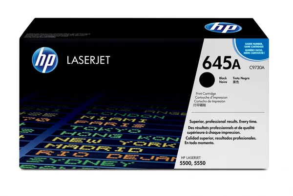 HP Cartucho de tóner original LaserJet 645A negro C9730A